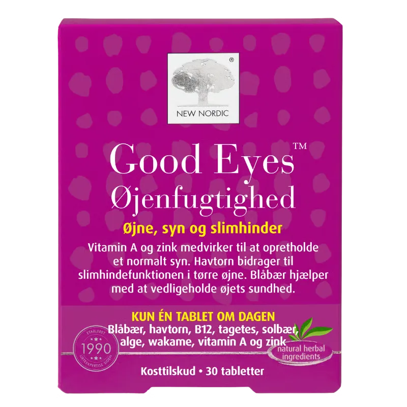 New Nordic Good Eyes Øjenfugtighed (30 tabl)