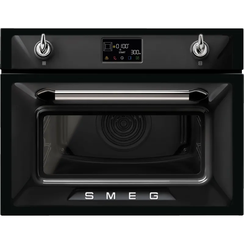 Smeg SO4902M1 Victoria kombi-mikrobølgeovn 40 liter, sort