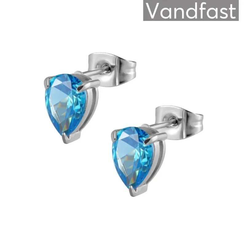 ANNEBRAUNER Waterdrop Blue Topaz Øreringe
