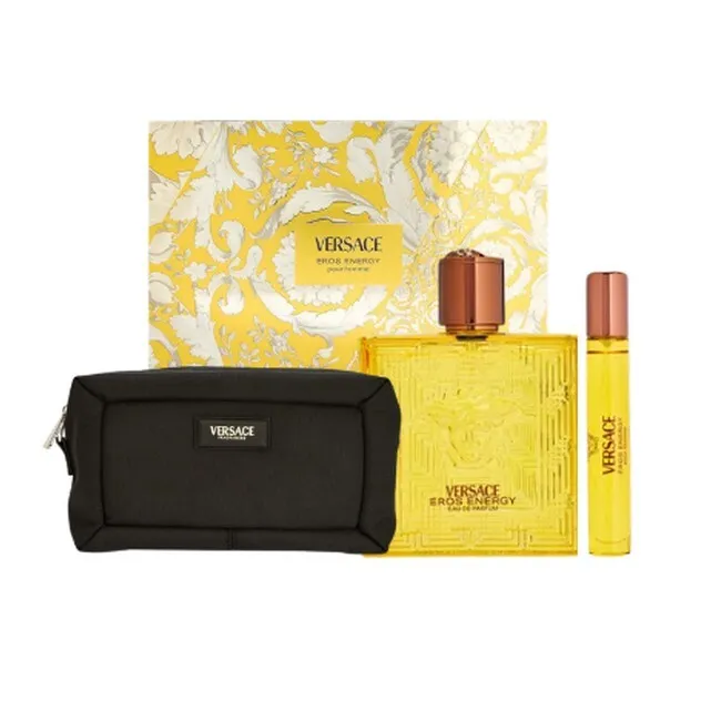 Versace - Eros Energy Eau de Parfum Sæt 100 ml + 10 ml - Toilettaske