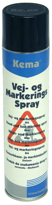 Kema vej- og mark.spray blå 600ml
