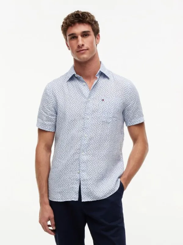 LINEN SAILING PRINT SS RF SHIRT