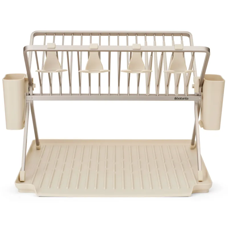 Brabantia Sinkside sammenklappeligt opvaskestativ stort, soft beige