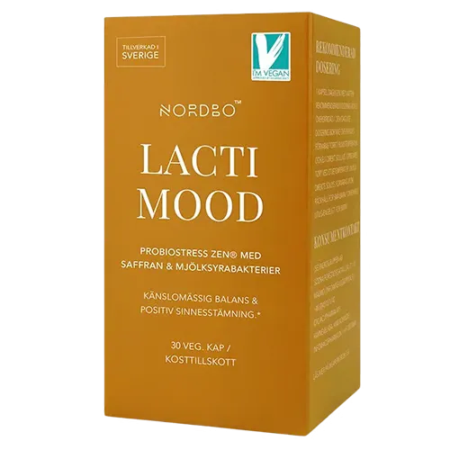Nordbo LactiMood Mælkesyrebakterier & Safran (30 kaps)