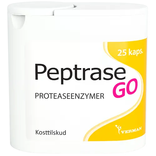 Verman Peptrase GO (25 kaps)