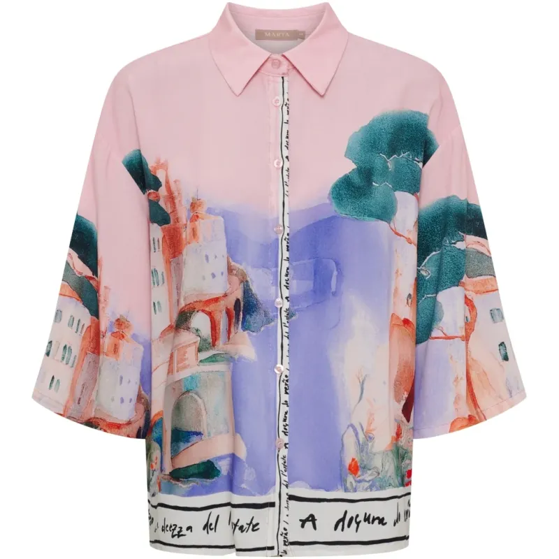 Marta du Chateau dame skjorte MdcCallie 68001 - Rosa