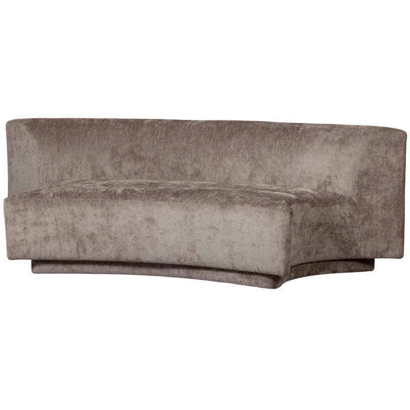 WOOOD Popular 2 pers. sofa - taupe chenille polyester stof