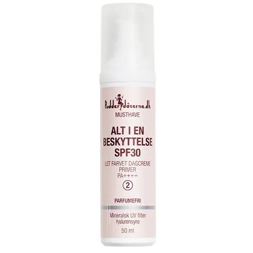 Pudderdåserne Alt-I-En Beskyttelse 002 SPF 30 (50 ml)