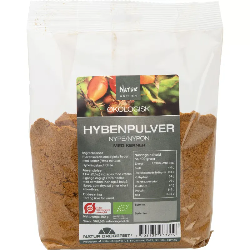 Natur Drogeriet Hyben Pulver Fint M. Frø Ø (500 g)