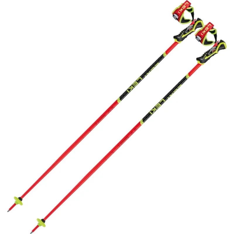 Leki WCR TBS SL 3D, skistave, rød