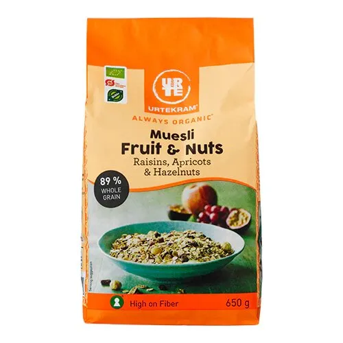 Mysli fruit & nuts Øko. - 650 gram