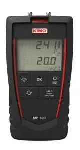 KIMO MP120. Microanemometer: 0..±1000 Pa, m/kalibreringscertifikat