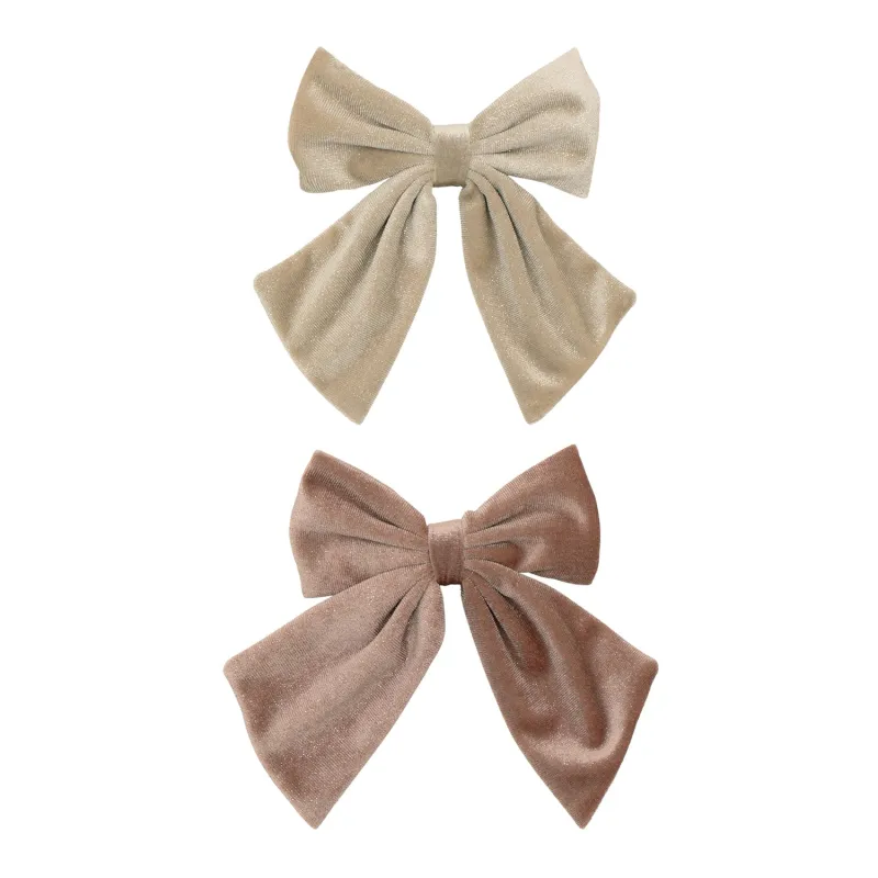 Mimi & Lula 2 Hårclips - Large Agnes Bow Enchanted