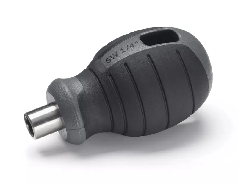 Bitsskruetrækker stubby 1/4" 6-kt.x 10 mm