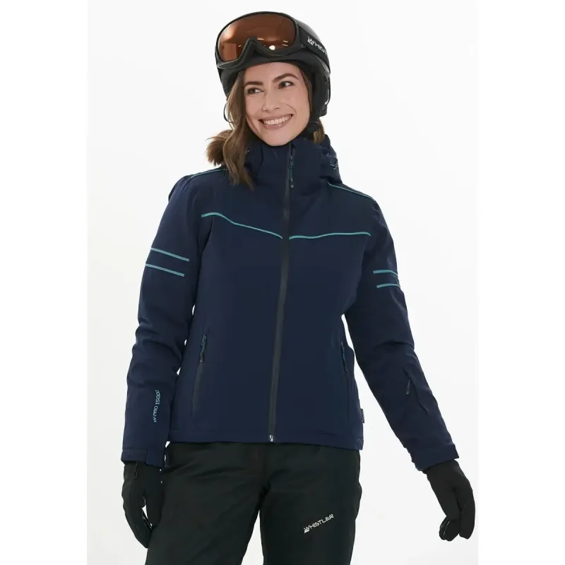Whistler Doom Stretch W-Pro 15000 Skijakke Dame, hydro