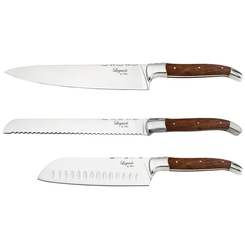 Laguiole by haws Knivsæt 3 dele, Rosenwood
