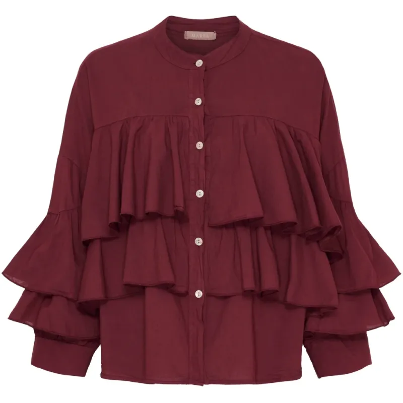 Marta du Chateau dame bluse MdcDebbie 258638 - Bordeaux6269