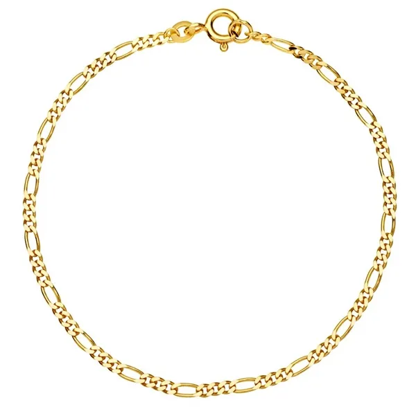 Figaro Armbånd i 8 kt. Guld - 2,1 mm og 19 cm