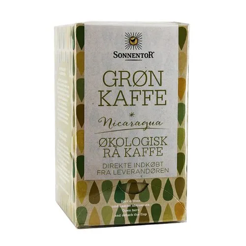 Grøn kaffe Sonnentor Øko. - 18 breve