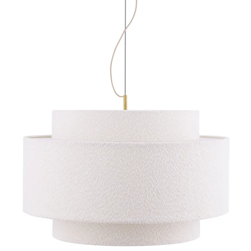 Globen Lighting Noah Bouclé pendellampe 70 cm, hvid