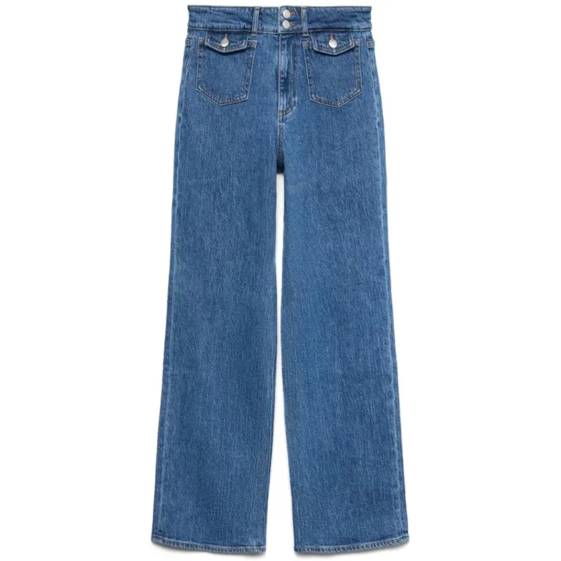 VERO MODA DAME JEANS VMTESSA - Medium blue denim