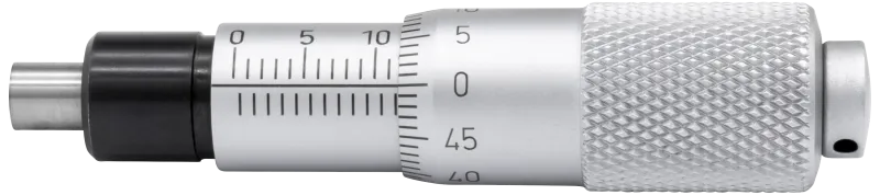 Indbygn.mikrometer 0-15×0,01mm, plan måleflade