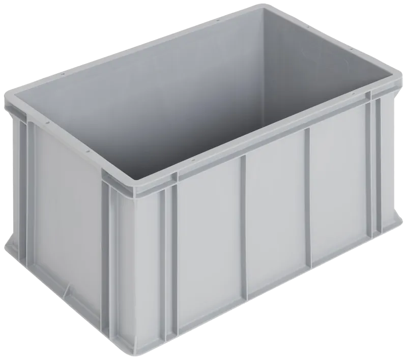 WEZ LogiLine eurokasse fb grå 600×400×320mm 80ltr
