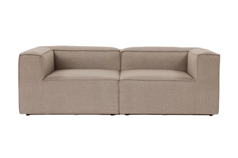 NORDVÄRK Fora 2 pers. sofa - brun stof