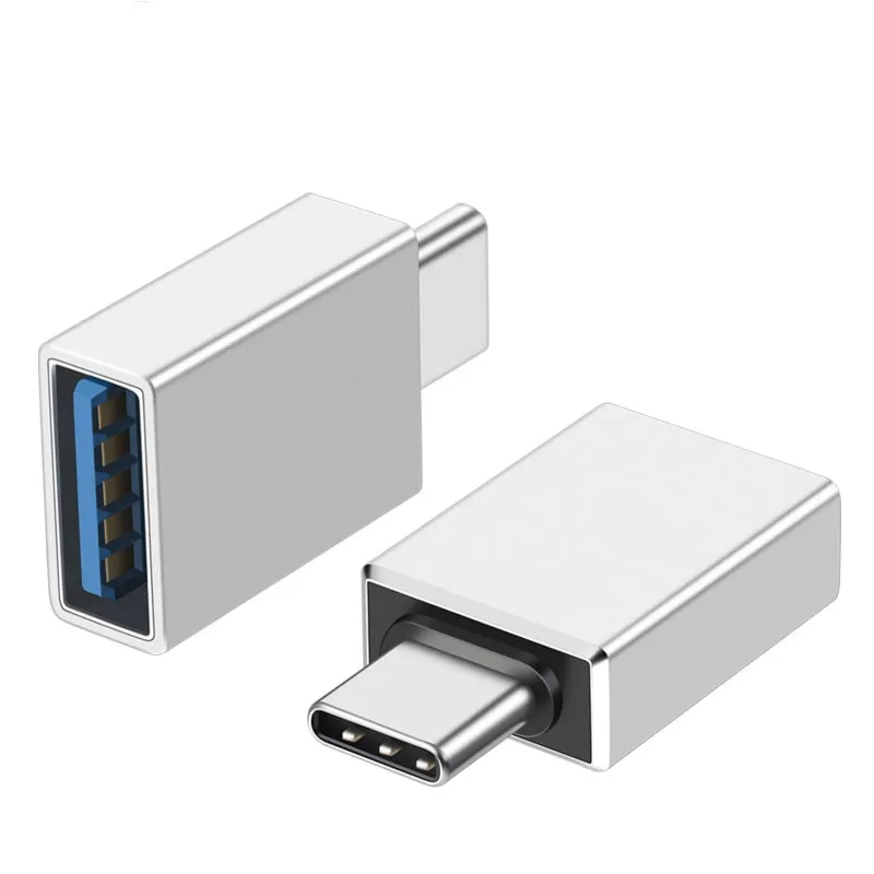 OTG Adapter USB-C til USB 3.1/3.0  -  Hurtig 10Gbps Dataoverførsel (Silver)