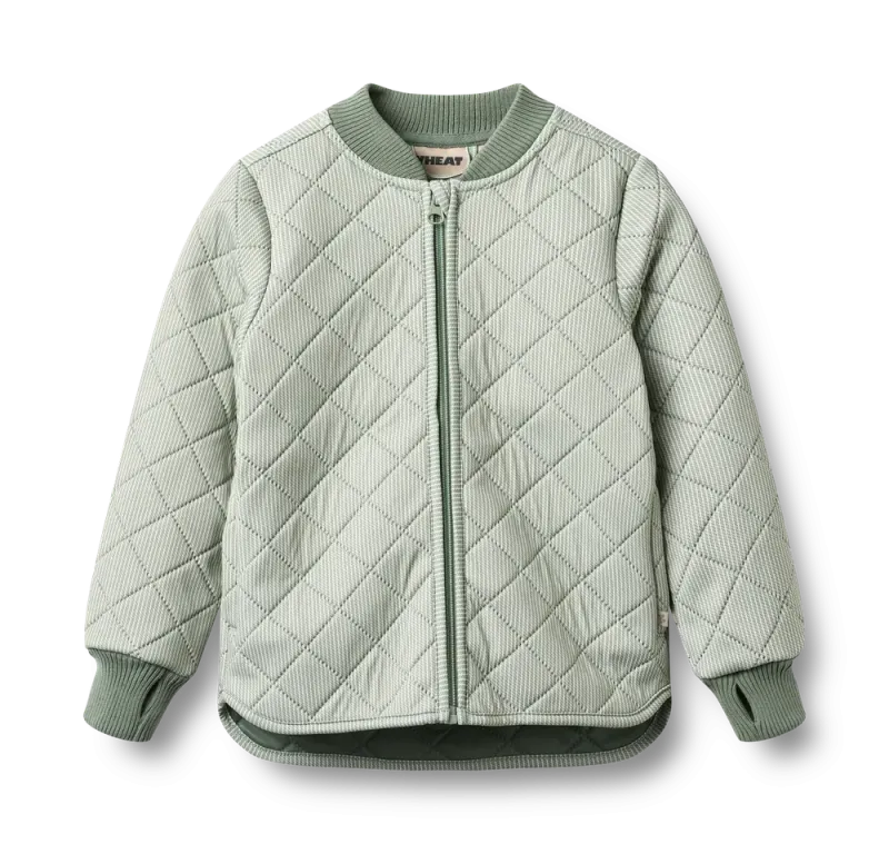 Wheat Loui Termojakke - Green Stripe - 110