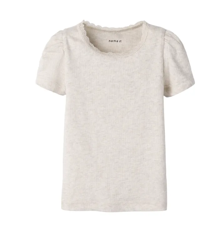 Name It Kab - SS Top Noos - Peyote Melange - 80 cm