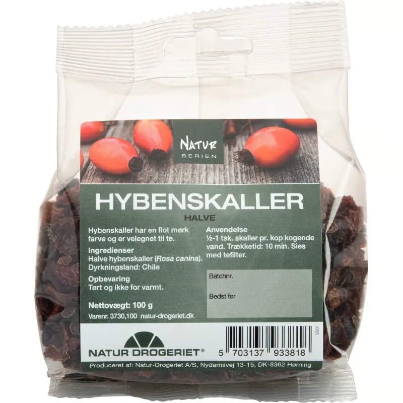 Natur Drogeriet Hybenskaller halve 100 gr.