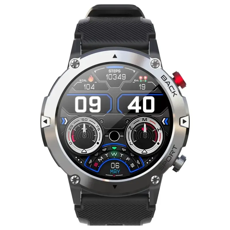 LEMFO LF26 Max Smartwatch. Touch Screen smartwatch der kan tåle at blive brugt. Silver.