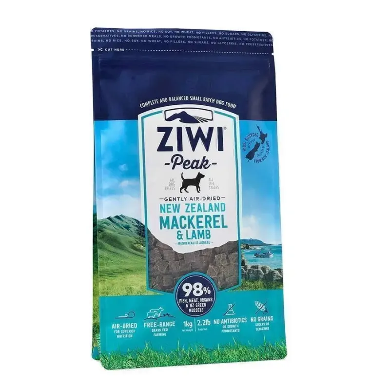 ZiwiPeak Dog Air-Dried Makrel og lam, 2.5 kg - KORT DATO