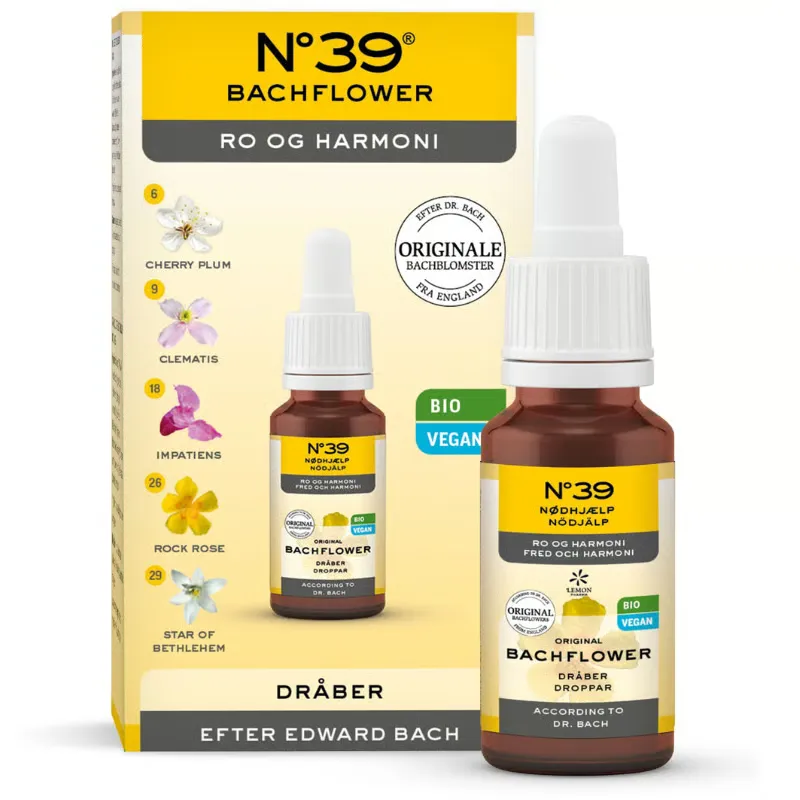 BACHFLOWER No. 39® NØDHJÆLP Dråber  Ø (10 ml)
