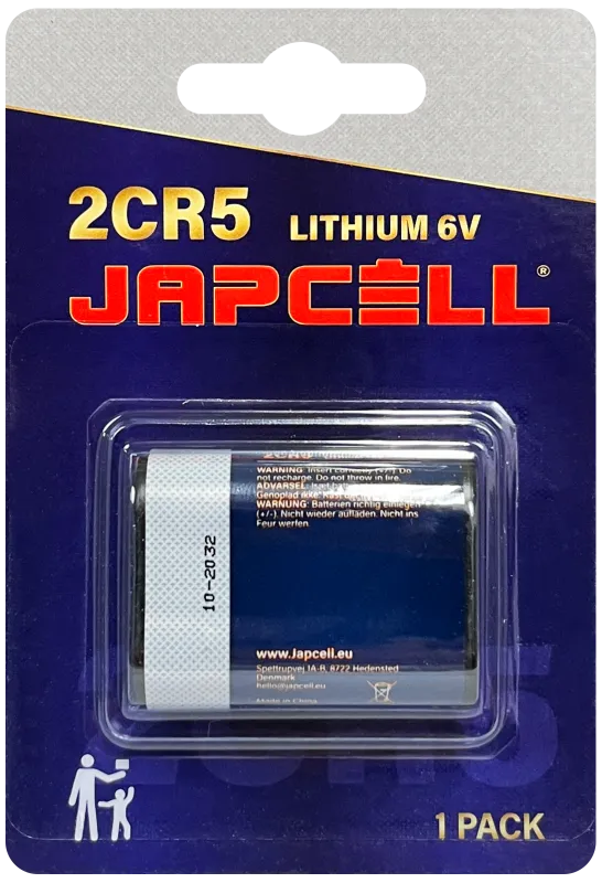 Japcell specialbatteri 2CR5 lithium 6V