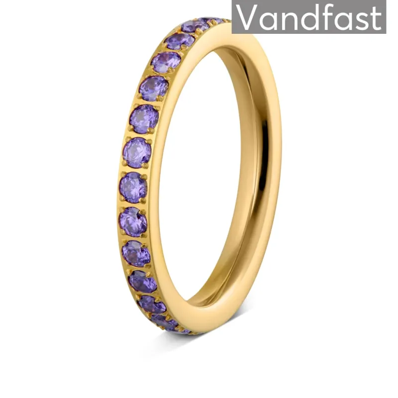ANNEBRAUNER Alliance Purple Ring 18K Guldbelagt