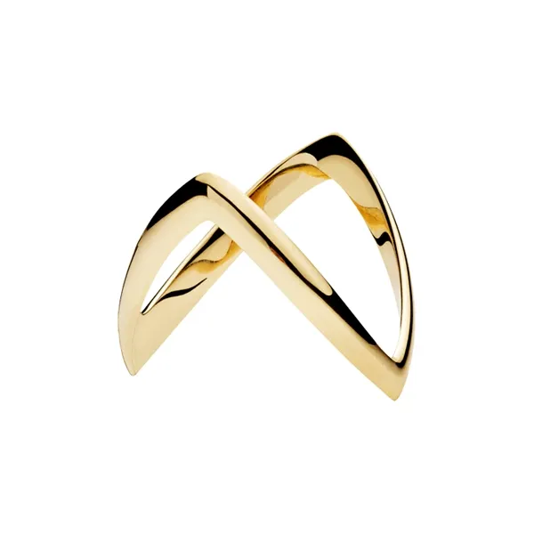 Bispehue ring i 14 kt. Guld - 3,5 mm