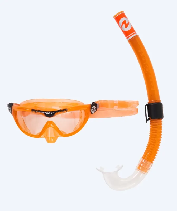 Aqualung Combo snorkelsæt til børn (4-8) - Combo Mix - Orange/sort