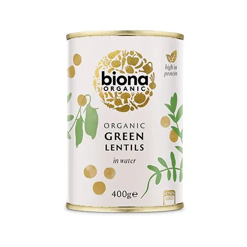 Biona Grønne linser Ø - 400 g.