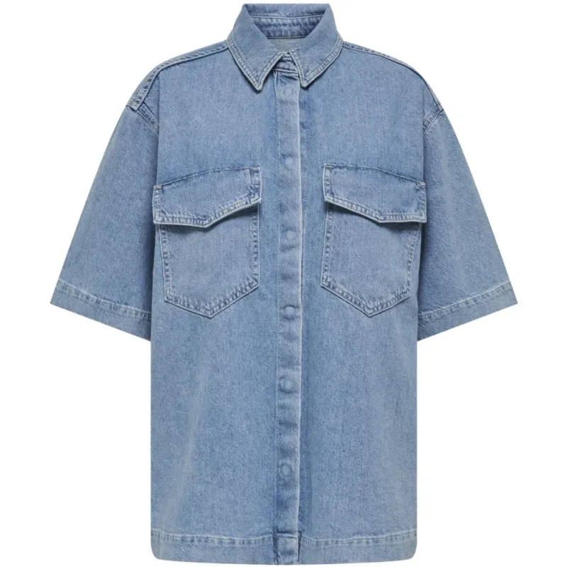 ONLY dame skjorte ONLSOPHIE - Light Blue Denim