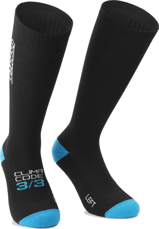 Assos Ultraz Winter FUGU Socks - Black Series