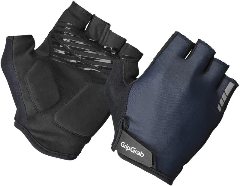 GripGrab RIDE Polstret Kortfingret Sommerhandsker - Navy Blue