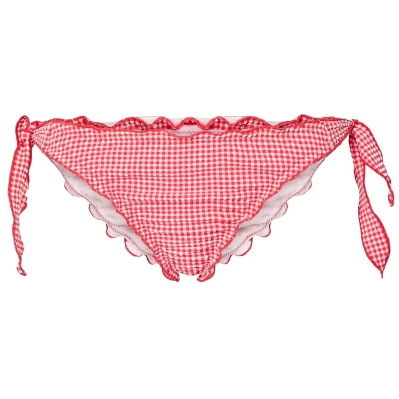 PIECES dame bikini PCKIA - Lychee Pattern SNOW WHITE CHECK