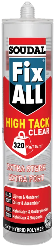FixAll HighTack fuge-/klæbemasse 290ml klar