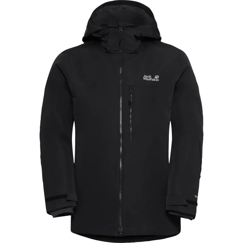 Jack Wolfskin Flowline 3in1, skijakke, herre, sort