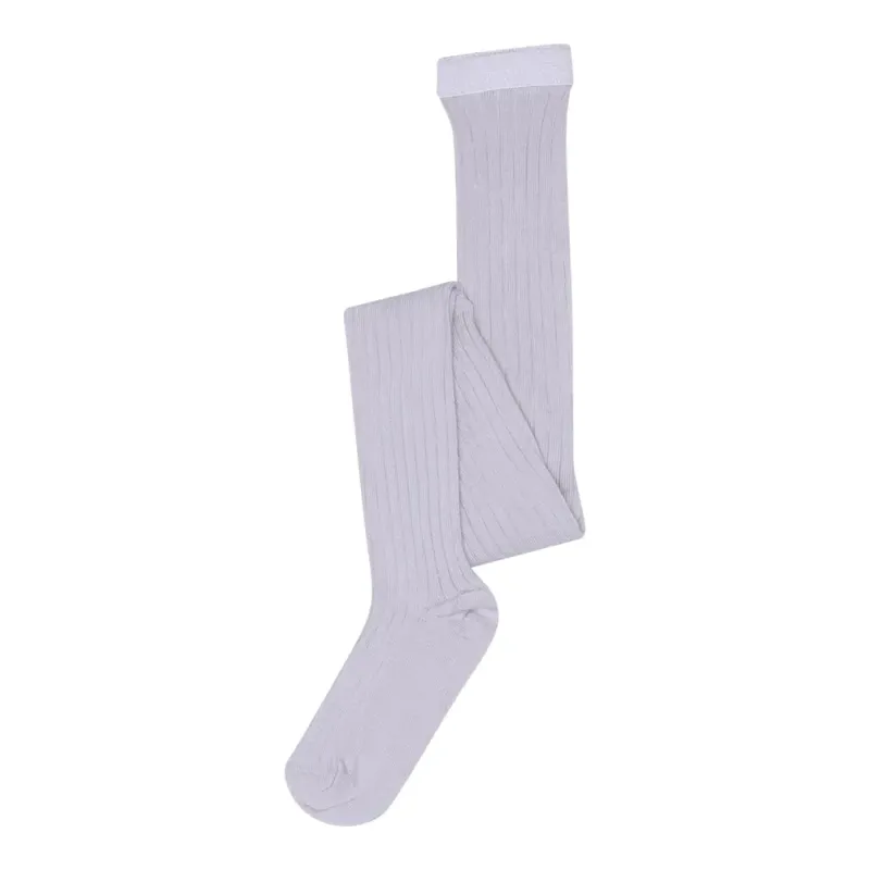 MP Denmark Basic Rib Strømpebukser - Lavender Sky - 80
