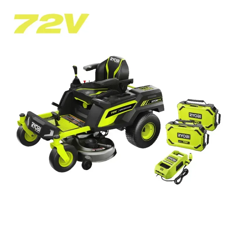 Ryobi 72V Kulfri 107 cm Zero Turn Plæneklipper - RY72ZTRX107-210