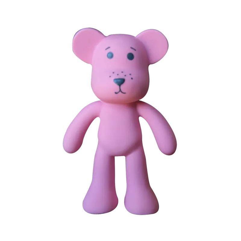 Oopsy Bidebamse Naturgummi Rosa (1 stk)