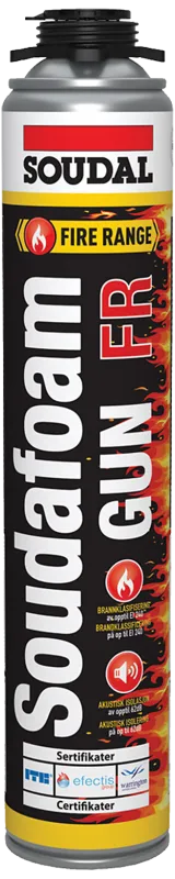 Soudafoam FR HY NBS/Gun brandh. fugeskum 750ml rød